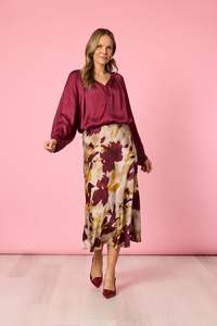 VERONA PRINT SKIRT SHIRAZ