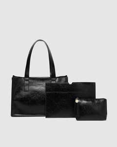 THE ESSENTIAL WORK BAG BUNDLE BLACK PATENT