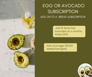 Frontpage: Egg or avocado add on to Bread subscription TIMARU