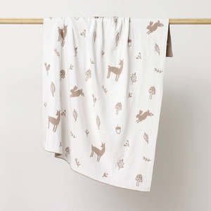 Blankets: WOODLANDS BLANKET - MUSHROOM