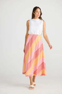 Skirt: Shanty Sicily Skirt Lisbon Stripe