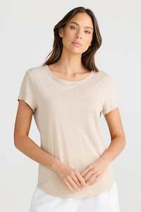 Top: Shanty Monza Tee Natural