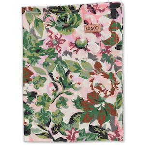 Kip Co 1: Kip & Co Garden Path Floral Linen Tea Towel OS
