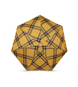 Anatole Yellow Tweed Gingham Micro-Umbrella FINSBURY
