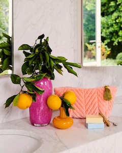 Bags: Kip & Co Tuscan Sunset Velvet Toiletry Bag OS