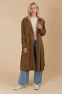 Jackets Coats: Isle of Mine Freya Trench Coat Toffee