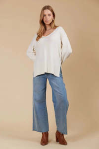 Sweater Knits: Isle of Mine Selene Jumper Ivory