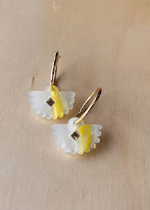 Hagen Co: Hagen & Co Fantail Earrings Buttercup