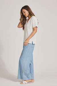 Tops: Eb & Ive Artemis V Knit Top White