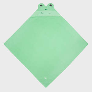 Dock & Bay Baby Hooded Towel Animal Collection Frankie Frog