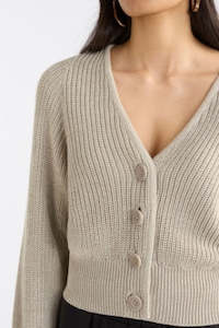 Sweater Knits: Elk Saari Cardigan Ecru