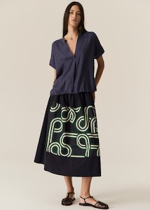 Skirts: Pol Alter Patch Skirt Ink Alter