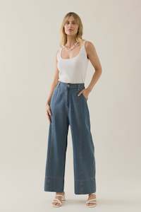 Isle Of Mine: Isle of Mine Sofie Denim Pant Drift