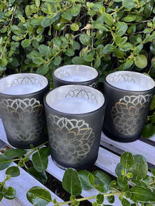 Island Boho Golden Mandala Soy 80-hour Candle HERB GARDEN