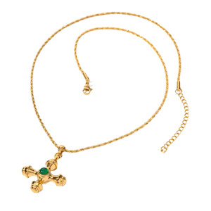 Mē the Label Biddie Necklace Emerald