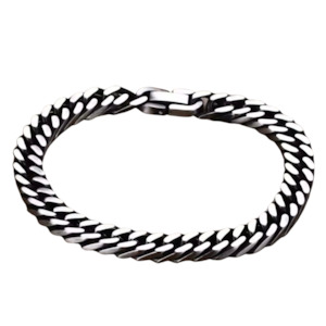 Jewllery: Mē the Label Cuban Link Chain Bracelet Titanium