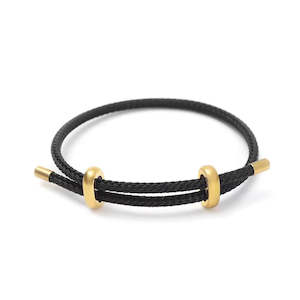 Jewllery: Mē the Label Unisex Braided Bracelet Black