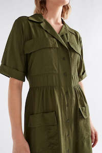 Elk: Elk Eine Shirt Dress Bright Olive