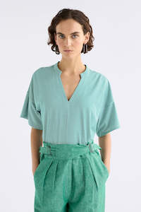 Elk Evve TShirt Bright Teal/White