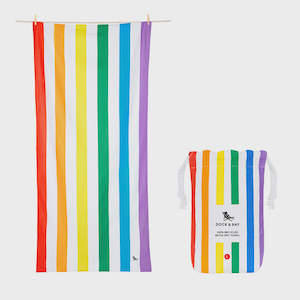 Homeware: Dock & Bay Beach Towel Large Summer Collection Rainbow Skies