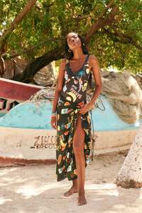Haven: Haven Cabana Sarong Brasil Black