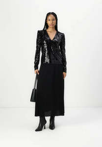 Sale: Rue de Femme Edda Blouse Black Sequin