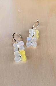 Hagen + Co Earrings Clover Huggies Buttercup