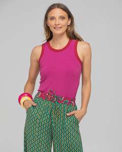 Boom Shankar Bellissimo Tank Top Berry