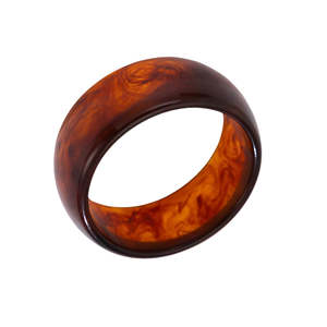 Mē the Label Large Bangle Brown Swirl