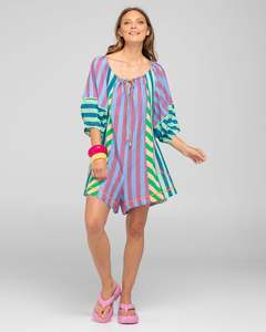 Boom Shankar 1: Boom Shankar Lucia Playsuit Capri Spliced