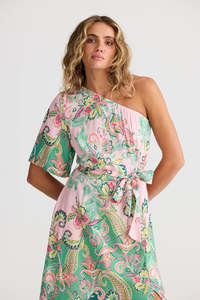 Talisman Cantina Asymmetrical Dress Paisley Dream