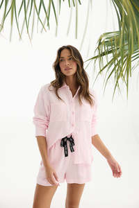 Holiday Coral Shirt Baby Pink