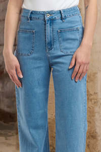 Pants Shorts: Italian Star Eddie Jean Light Wash