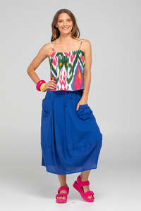 Skirts: Boom Shankar Guru Skirt Blu