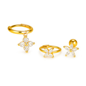 Jewllery: Mē the Label Petal Trio Earrings 3 Pair