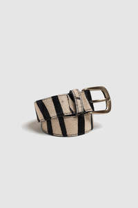 Indi & Cold RH737 Leather Belt Black