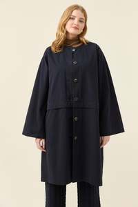 Jackets Coats: Isle of Mine  Farida Convertible Coat Navy