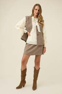 Isle of Mine  Cassidy Vest Taupe