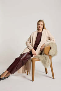 Knitwear: Eb & Ive Zala Cardigan Bisque