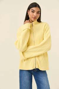 Isle of Mine Sadie Zip Jumper Butter