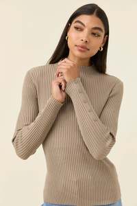 Isle Of Mine: Isle of Mine Juno Knit Top Stone
