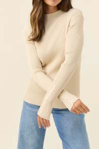 Isle of Mine Juno Knit Top Canvas