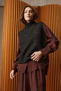 Eb & Ive Zarda Knit Vest Black