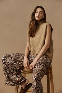 Eb & Ive Zarda Knit Vest Mocha