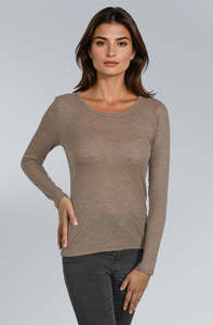 EGi 808 Micro-wool LS Jacquard Castagna (Chestnut)