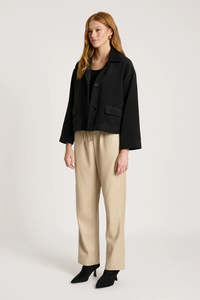Eb & Ive Wanderer Crop Jacket Black