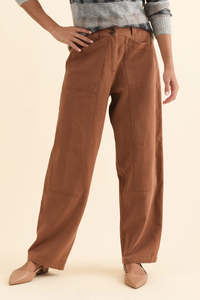 Pants Shorts: Pol Bronel Barrel Pant Toffee