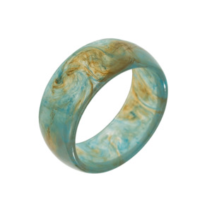 Jewllery: Mē the Label Large Bangle Blue Brown Swirl