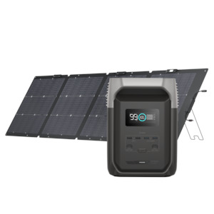 Ecoflow Delta Series Solar Generators: EcoFlow DELTA 3 (1500) + 220w Single-facial Solar Panel