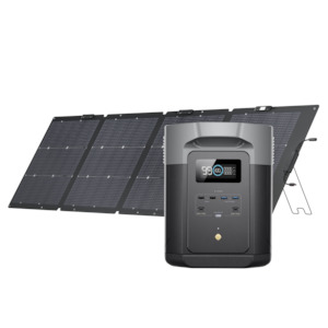 Ecoflow Delta Series Solar Generators: EcoFlow DELTA 2 MAX + 220W Solar Panel Single-facial